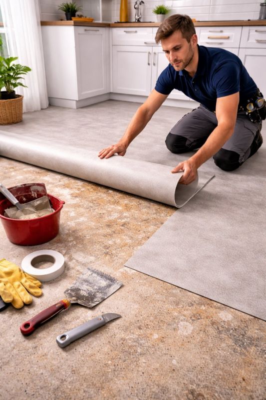 Linoleum Floor Installation in Kingston, WA