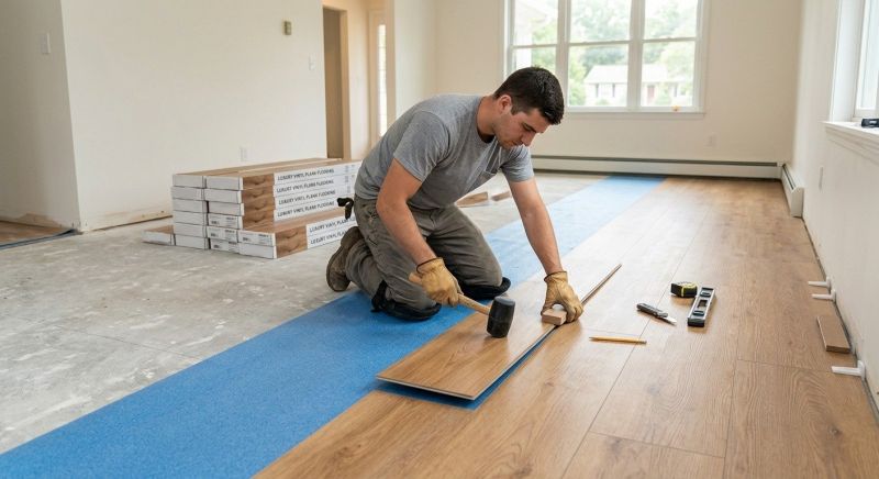 Luxury Vinyl Tile Installation in Redmond, WA